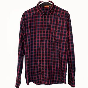 RARE Fjällräven Flannel Plaid Button Down Shirt